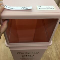 ★ジモティ割あり★  ゴミ箱 くすみ系ピンク クリーニング済み SJ6730の画像
