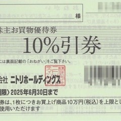 ニトリ　株主優待