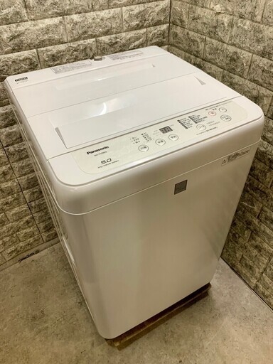 【美品】大阪送料無料★3か月保障付き★洗濯機★2018年★パナソニック★5kg★NA-F50BE6-KW★S-290