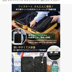 【新品&未開封品】 新型！内装を持ち運び洗える。画期的スーツケースの画像
