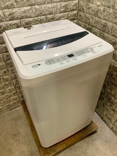 【美品】大阪送料無料★3か月保障付き★洗濯機★2019年★ヤマダ★6kg★YWM-T60A1★S-54