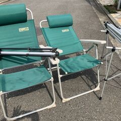 小川テントチェア・コールマンランタンスタンド他キャンプ用品