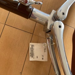 相談中【未使用】イギリスHarrodsハロッズ 折り畳み式革製一本脚チェアの画像