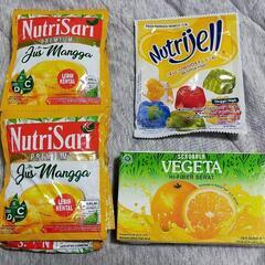 ジュースとゼリーの素