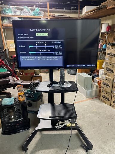 IRIE テレビ 40V型 外付けHDD録画対応 Wチューナー フルハイビジョン FFF-TV2K40WBK2　TVスタンド付き