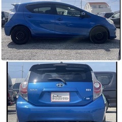 【まさかの決算フライングセール開催中❗️格安中古車といえばオーシャンデザイン❗️え、この値段で大丈夫⁉️ブラック・債務整理中の方を応援！高通過率ローン大好評✨】✨ トヨタ アクア S ✨ ETCで高速道路を使った遠出もラクラク！ツートンカラーシート✨の画像