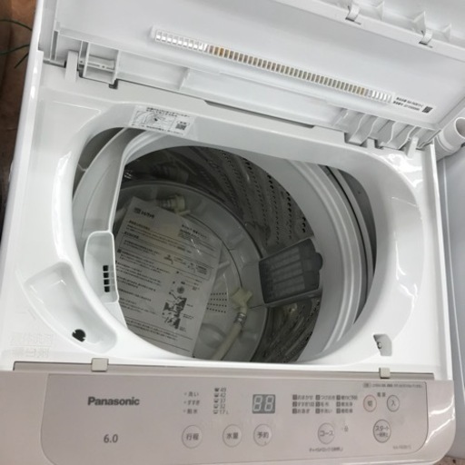 6.0kg 全自動洗濯機 Panasonic 2022年製