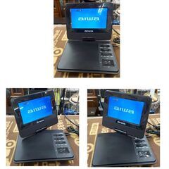 ポータブルDVDプレーヤー XD-DW1 アイワ 2021年製 7インチ aiwa ブラック 西岡店の画像