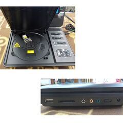 ポータブルDVDプレーヤー XD-DW1 アイワ 2021年製 7インチ aiwa ブラック 西岡店の画像