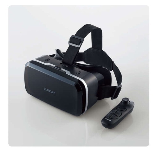 【開封・未使用】エレコム VRゴーグルスマートフォン対応 スタンダードタイプリモコンセット ブラックVRG-M02RBK