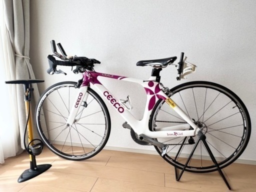 女性用ロードバイク　身長150〜160cm用　空気入れ付き