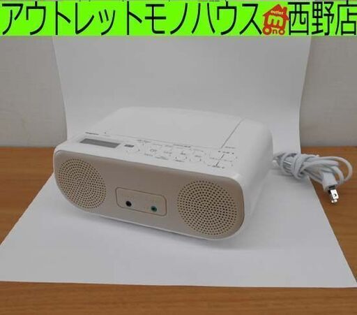 東芝 CDラジオ TY-C160 アンテナ折れあり 2021年製 白 CDプレーヤー 札幌 西区 西野