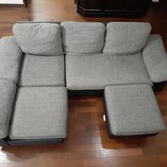 楽天１位★自由自在レイアウト★カウチソファー★外して洗えるカバー仕様の画像