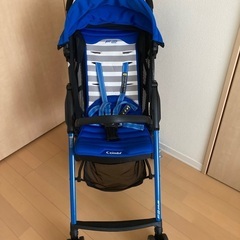 コンビ　f2プラス　ベビーカー　ブルー