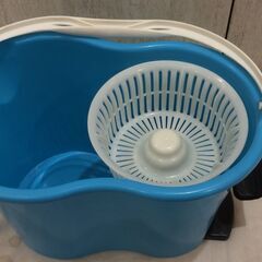 ☆372☆未使用！水ぶきモップ　モップ セット 足踏み式 シングル回転　掃除用品　替えモップ付きの画像