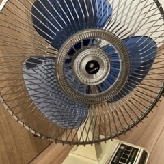 レトロ おしゃれ 扇風機 青