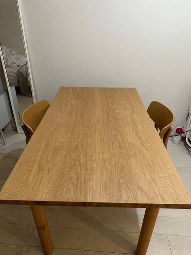 無印良品ダイニングテーブル、椅子