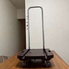 【決定】ヤマゼン　折りたたみ 台車 茶色