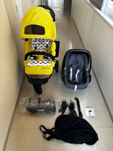 ベビーカー・チャイルドシートのセット　エアバギーココ　マキシコシ