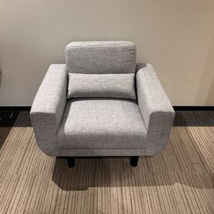 【展示品・未使用品】1人掛けソファ ソファ 天然木脚 ファブリック 参考価格19990円?自社配送時?代引き可?※現金、クレジット、スマホ決済対応※