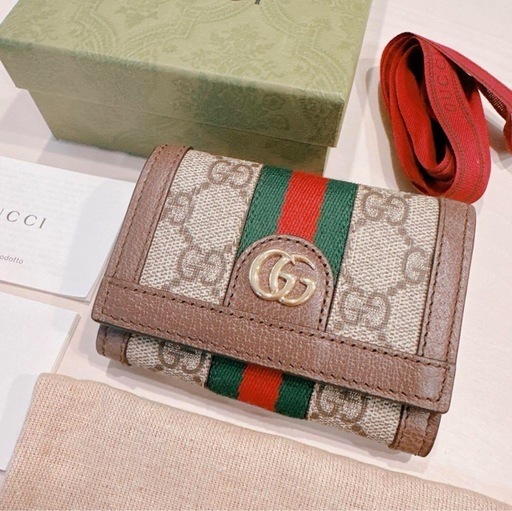 新品 GUCCI オフィディア3つ折り ウォレット