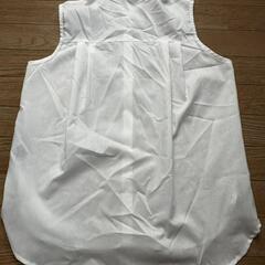 【MURUA】ノースリーブ シャツ 白 袖無し ブラウス   D-5の画像