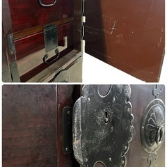 NO.1699【傷汚れ多】【鍵なし】仙台箪笥 タンス 和箪笥 収納家具 中古の画像