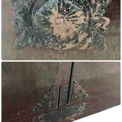 NO.1699【傷汚れ多】【鍵なし】仙台箪笥 タンス 和箪笥 収納家具 中古の画像