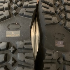 厚底ローファー メタリックシルバー レディースLサイズの画像