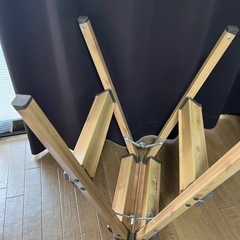 美品⭐︎2段脚立⭐︎おしゃれな木目調の画像