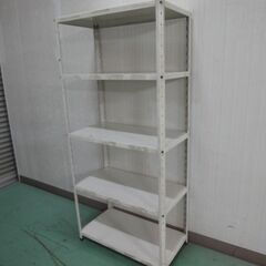 スチールラックL  750×400×1630 (白) ★中古★