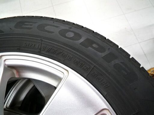 ホイール付きタイヤ 4本セット ブリヂストン エコピア NH200C 175/65R15 2022年製 4H 15×5.5J PCD100 中古 苫小牧西店