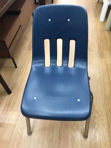 ★ジモティ割あり★ VIRCO VIRCO M-9018 スタッキングチェア ブルー H77×W40×D42 クリーニング済み KJ5947