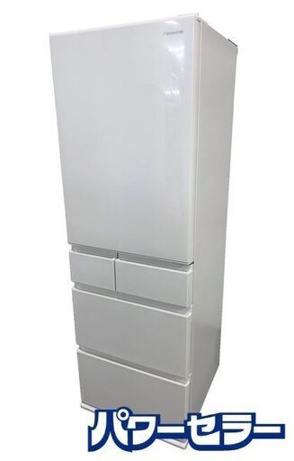 高年式!2022年製! パナソニック/Panasonic 冷蔵庫 406L 幅60cm 右開き 5ドア ホワイト 除菌機能 NR-E419EX-W 中古家電 店頭引取歓迎 R8634