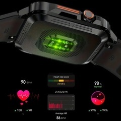 スマートウォッチ　大画面　1.95. 新品未使用品　2025 3月　発売の画像