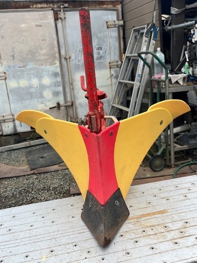 イエロー培土器　培土機　管理機　耕運機　 耕耘機 培土板 畝上げ 畝立て器 尾輪付き アタッチメント　パーツ