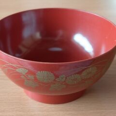 無料◆汁椀　ばら3客　未使用保管品◆No7の画像