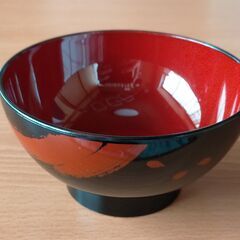 無料◆汁椀　ばら3客　未使用保管品◆No7の画像