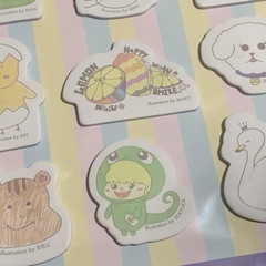 NiziU イラスト付箋の画像