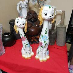  置物 犬 2体 45cm....
