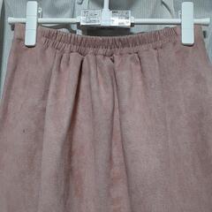 (ワ)未使用　Lサイズ　スカート　ピンク　秋冬物の画像