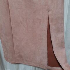 (ワ)未使用　Lサイズ　スカート　ピンク　秋冬物の画像