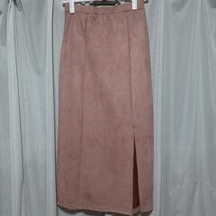 (ワ)未使用　Lサイズ　スカート　ピンク　秋冬物