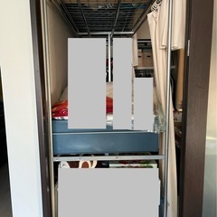 ディノス品　伸縮可動式　丈夫な壁クローゼットラック