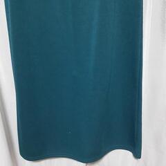 (レ)タグ付き新品未使用　Lサイズ　タイトスカート　エメラルドグリーン　スリット　秋冬物の画像