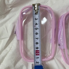 10cm クリアポーチ２点の画像