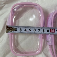 10cm クリアポーチ２点の画像