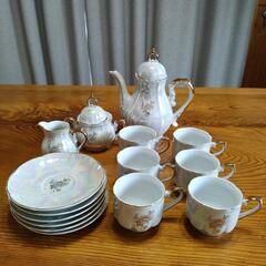 ティーセット  カップ ソーサー ティーポット シュガーポット ...