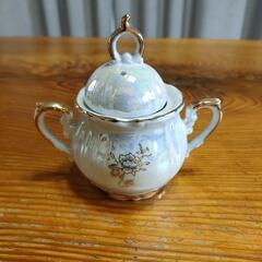 ティーセット  カップ ソーサー ティーポット シュガーポット ミルクポット レトロの画像