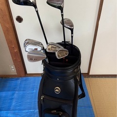 【初心者向け】ゴルフスタートセット　8本　キャディバッグ付き